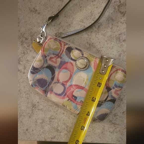 Coach Multicolored C Logo Wristlet - Picture 8 of 8